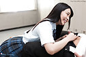 Student Minano Ai riding cock and being fucked from behind