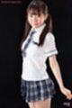 Araki mai in uniform hair in pigtails