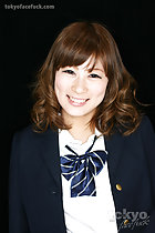 Student Kimiki Nana posing in school uniform