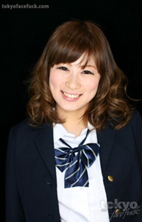 Student Kimiki Nana shows breasts in uniform and face fucked on her knees